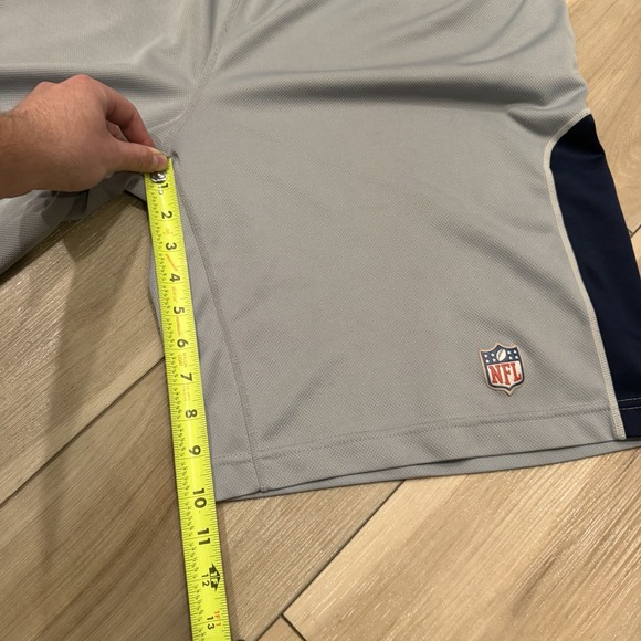Nike Dallas Cowboys NFL Dri-FIT Shorts Gray Mens Large Athletic Football NFL - Picture 3 of 5